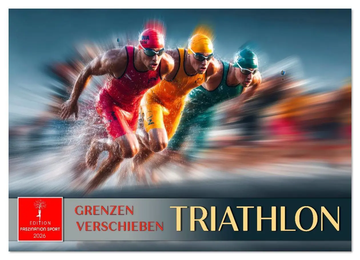 Cover: 9783516622331 | Triathlon - Grenzen verschieben (Wandkalender 2026 DIN A3 quer),...