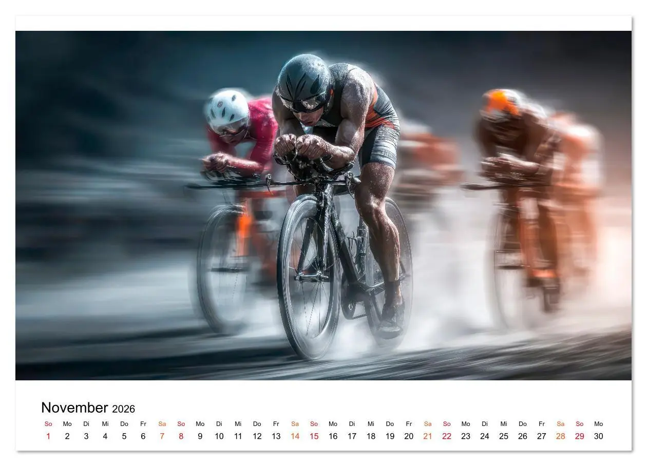 Bild: 9783516622331 | Triathlon - Grenzen verschieben (Wandkalender 2026 DIN A3 quer),...