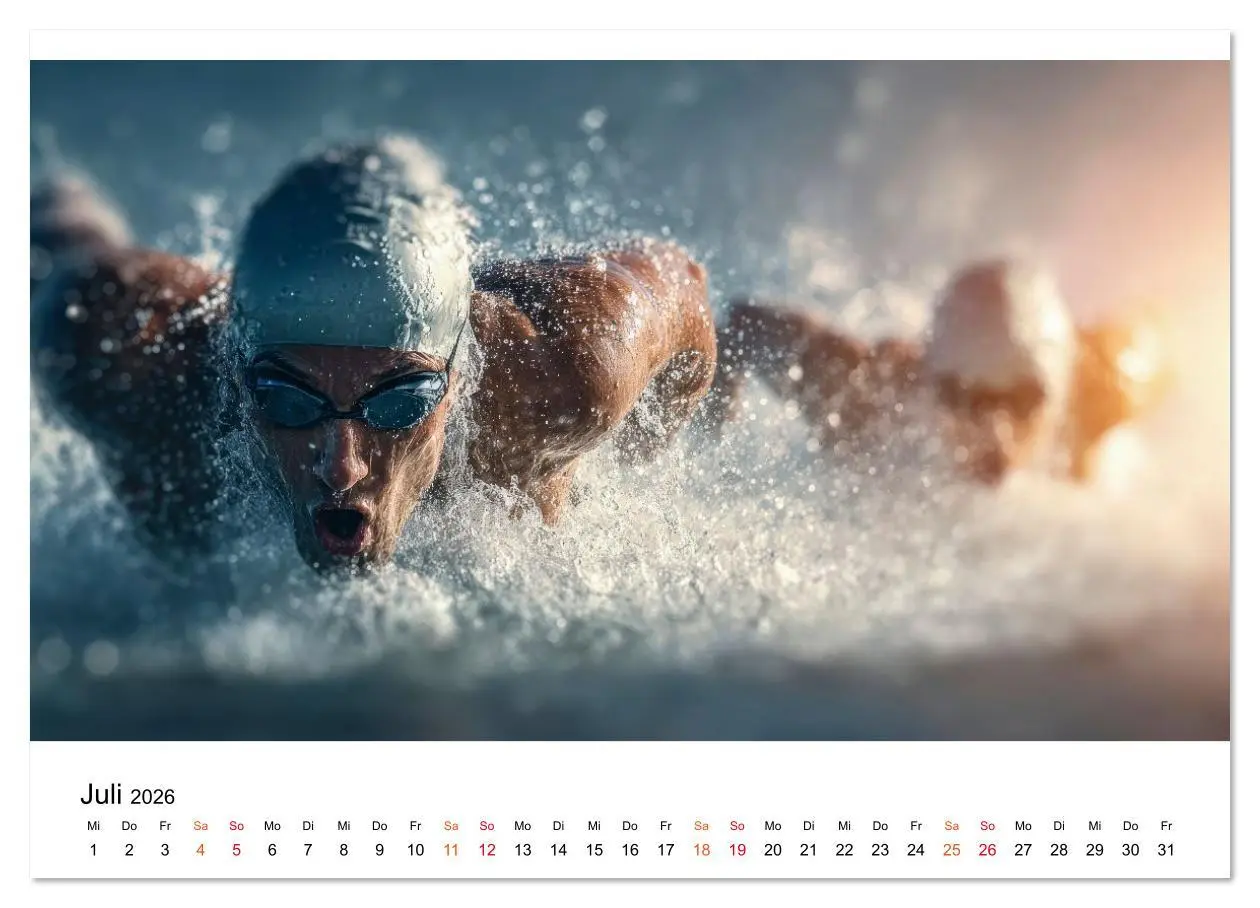 Bild: 9783516622331 | Triathlon - Grenzen verschieben (Wandkalender 2026 DIN A3 quer),...