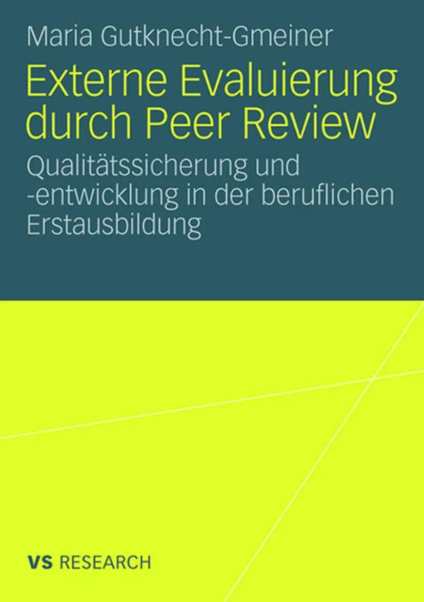 Cover: 9783531162331 | Externe Evaluierung durch Peer Review | Maria Gutknecht-Gmeiner | Buch