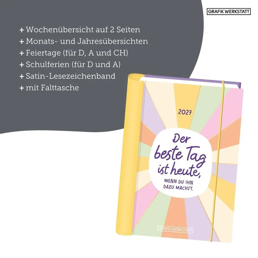 Bild: 9783986362331 | Terminplaner 2027 Der beste Tag | Terminplaner Hardcover | Original