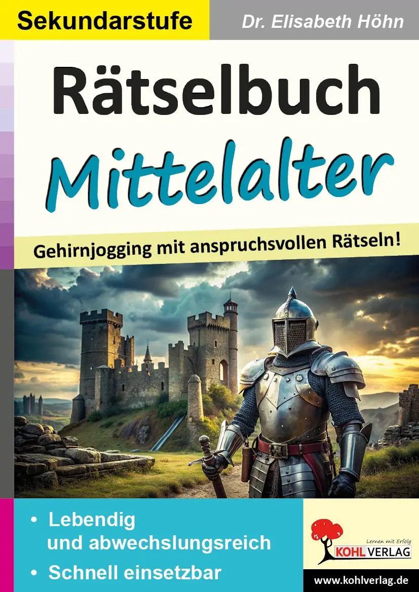 Cover: 9783988412331 | Rätselbuch Mittelalter | Gehirnjogging mit anspruchsvollen Rätseln!