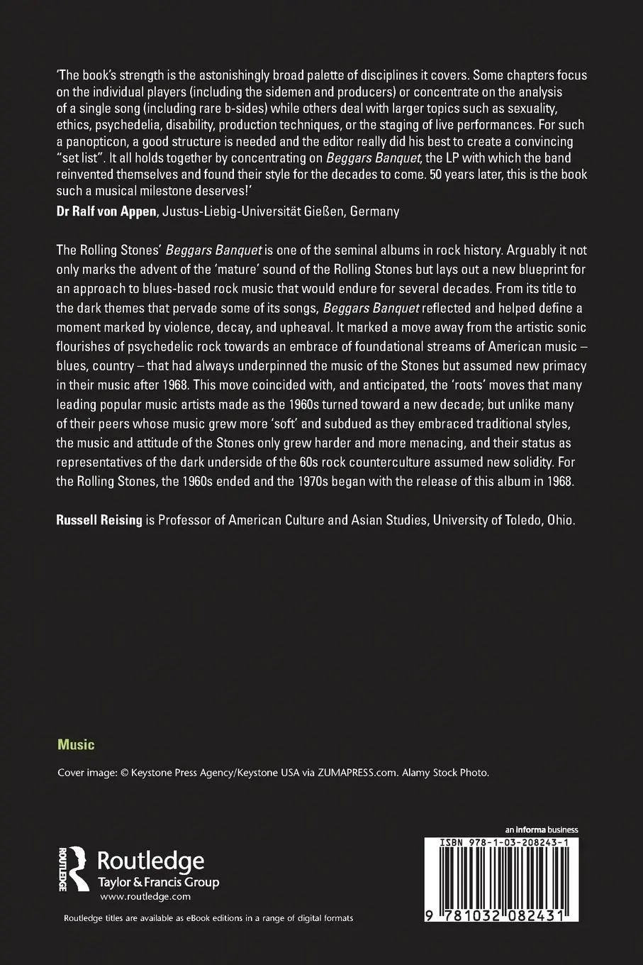Rückseite: 9781032082431 | Beggars Banquet and the Rolling Stones' Rock and Roll Revolution