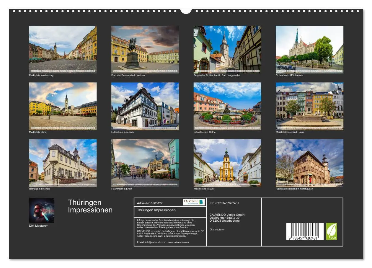 Bild: 9783457692431 | Thüringen Impressionen (hochwertiger Premium Wandkalender 2026 DIN...