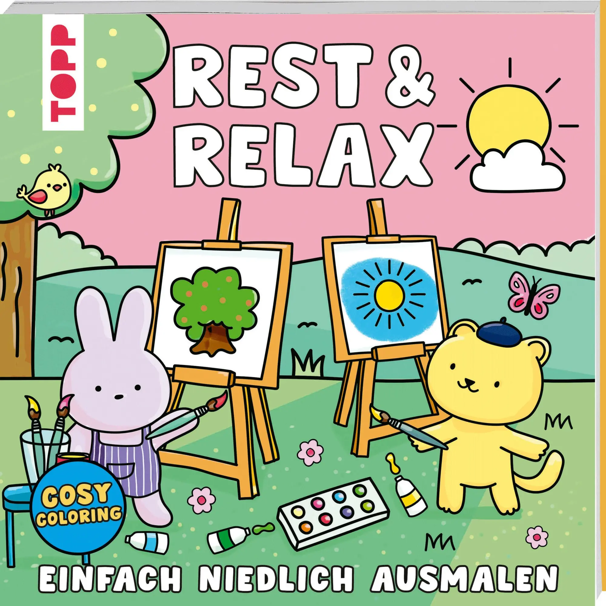 Cover: 9783735882431 | Cosy Coloring - Rest &amp; Relax | Einfach niedlich ausmalen | Sam Jayne