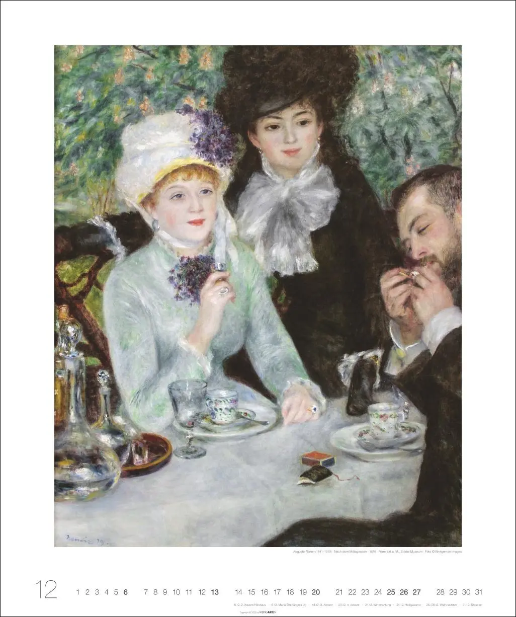 Bild: 9783839902431 | Auguste Renoir Edition Kalender 2026 | Auguste Renoir | Kalender
