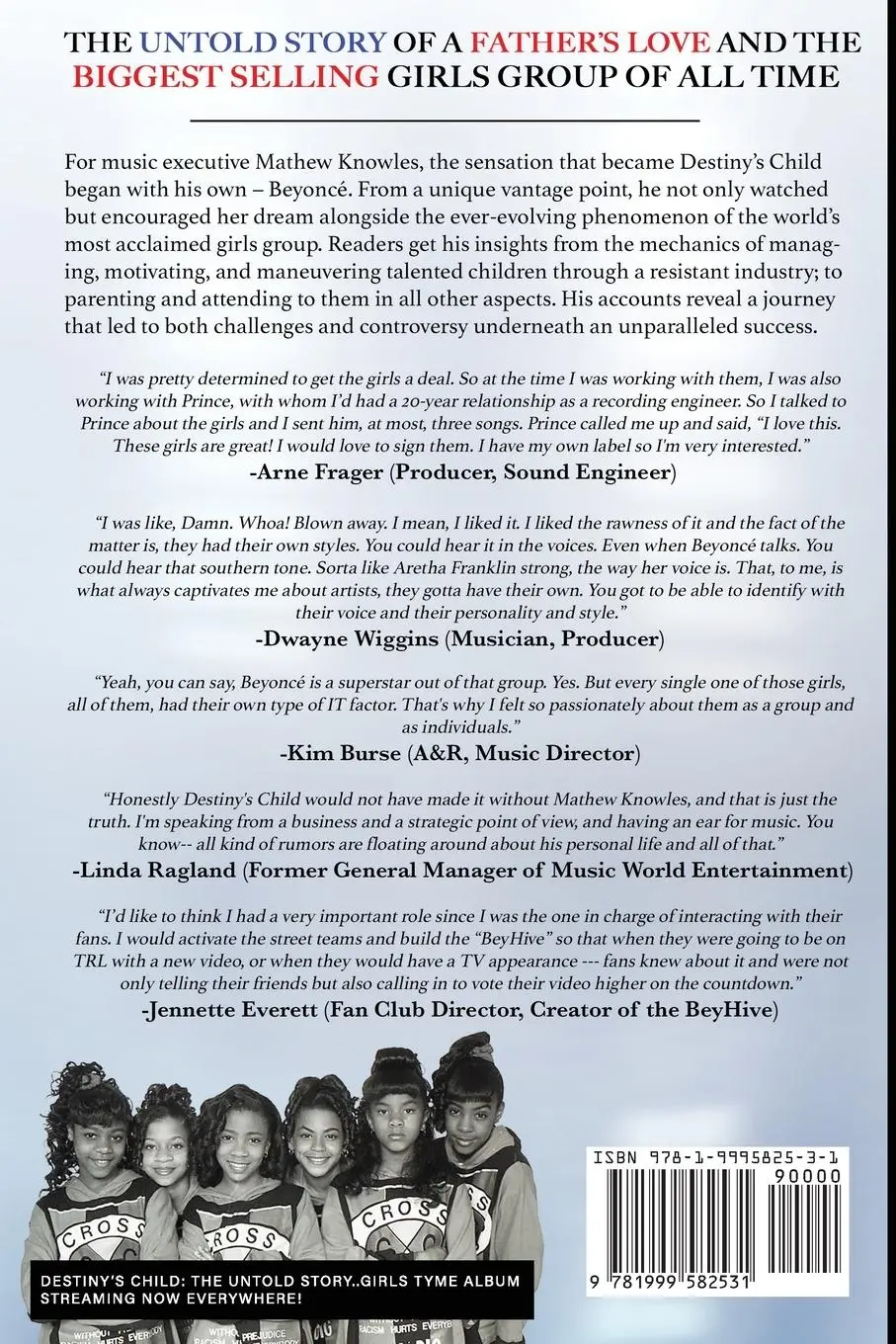 Rückseite: 9781999582531 | Destiny's Child | The Untold Story | Mathew Knowles | Taschenbuch