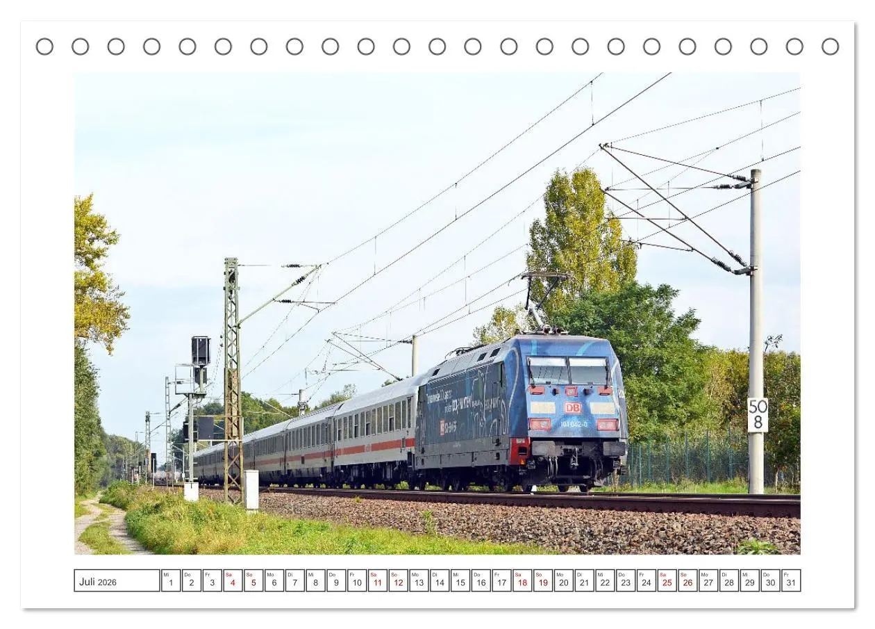 Bild: 9783457372531 | Die Baureihe 101 der Deutschen Bahn (Tischkalender 2026 DIN A5...