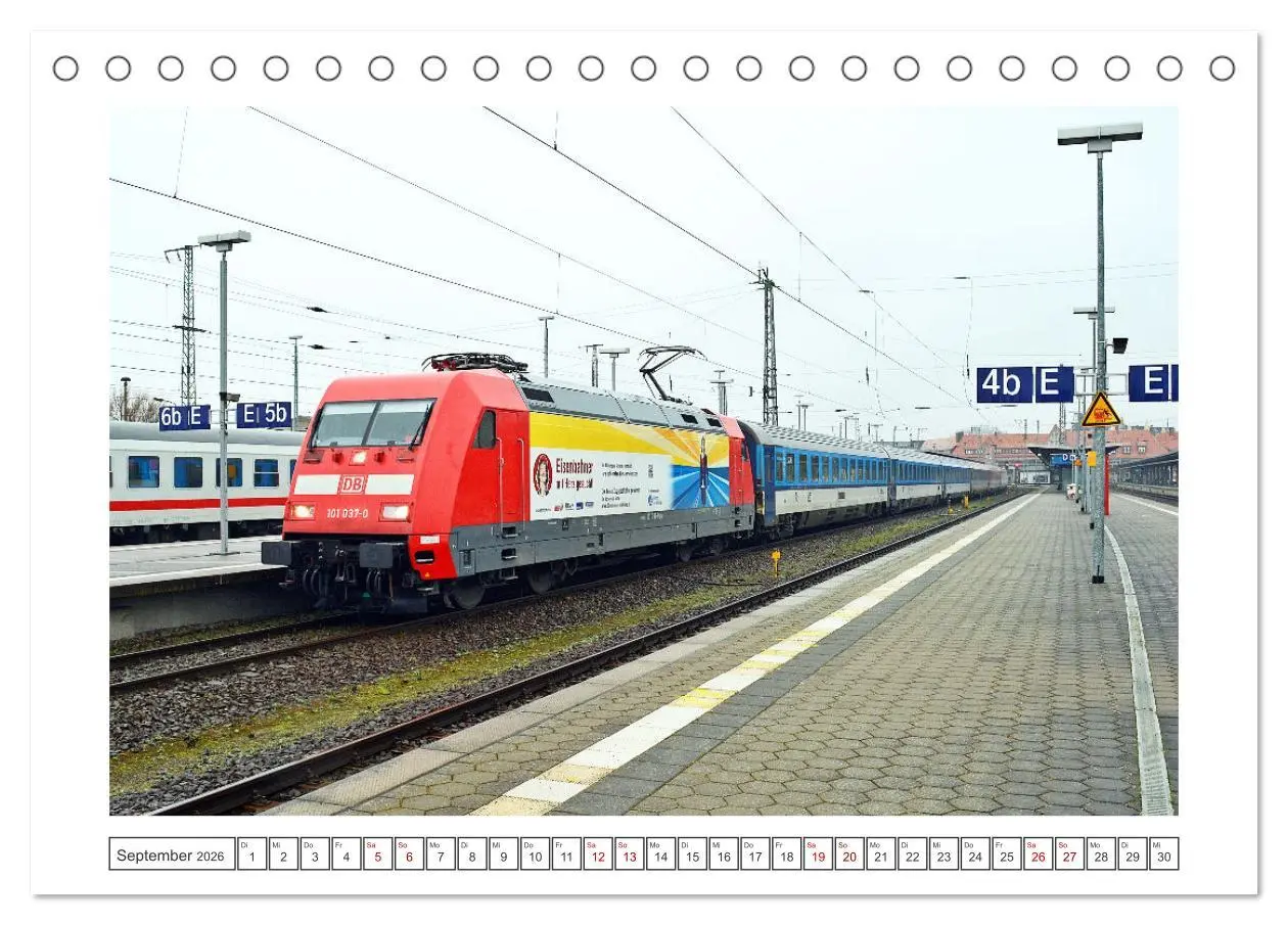 Bild: 9783457372531 | Die Baureihe 101 der Deutschen Bahn (Tischkalender 2026 DIN A5...