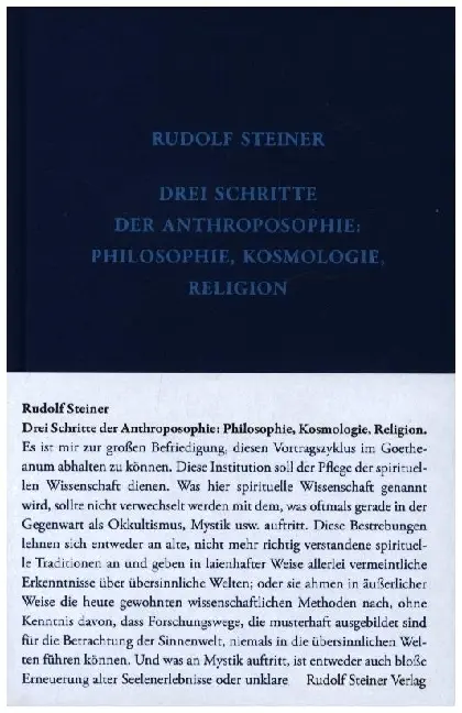 Cover: 9783727402531 | Drei Schritte der Anthroposophie | Rudolf Steiner | Buch | 101 S.