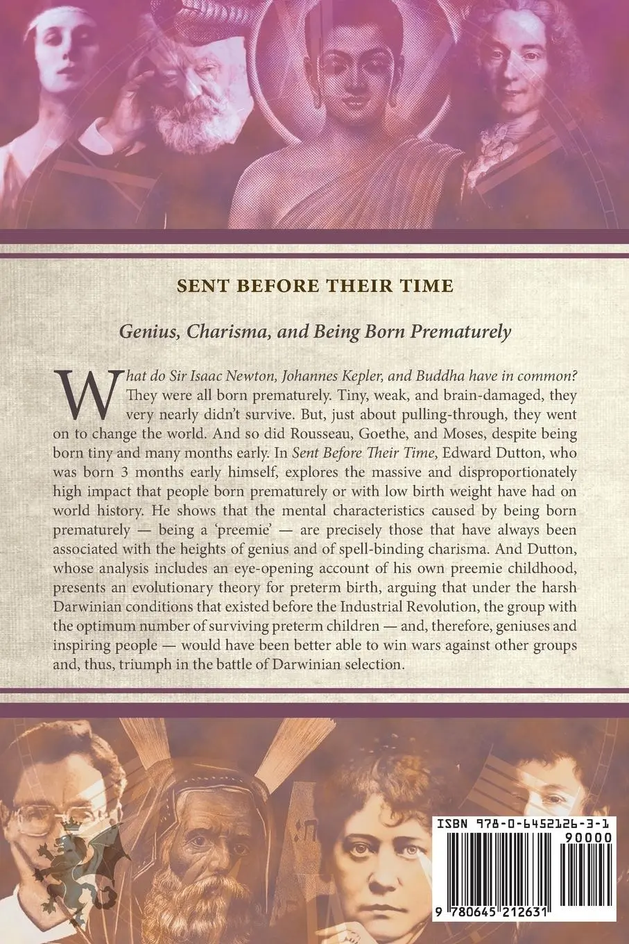 Rückseite: 9780645212631 | Sent Before Their Time | Genius, Charisma, and Being Born Prematurely