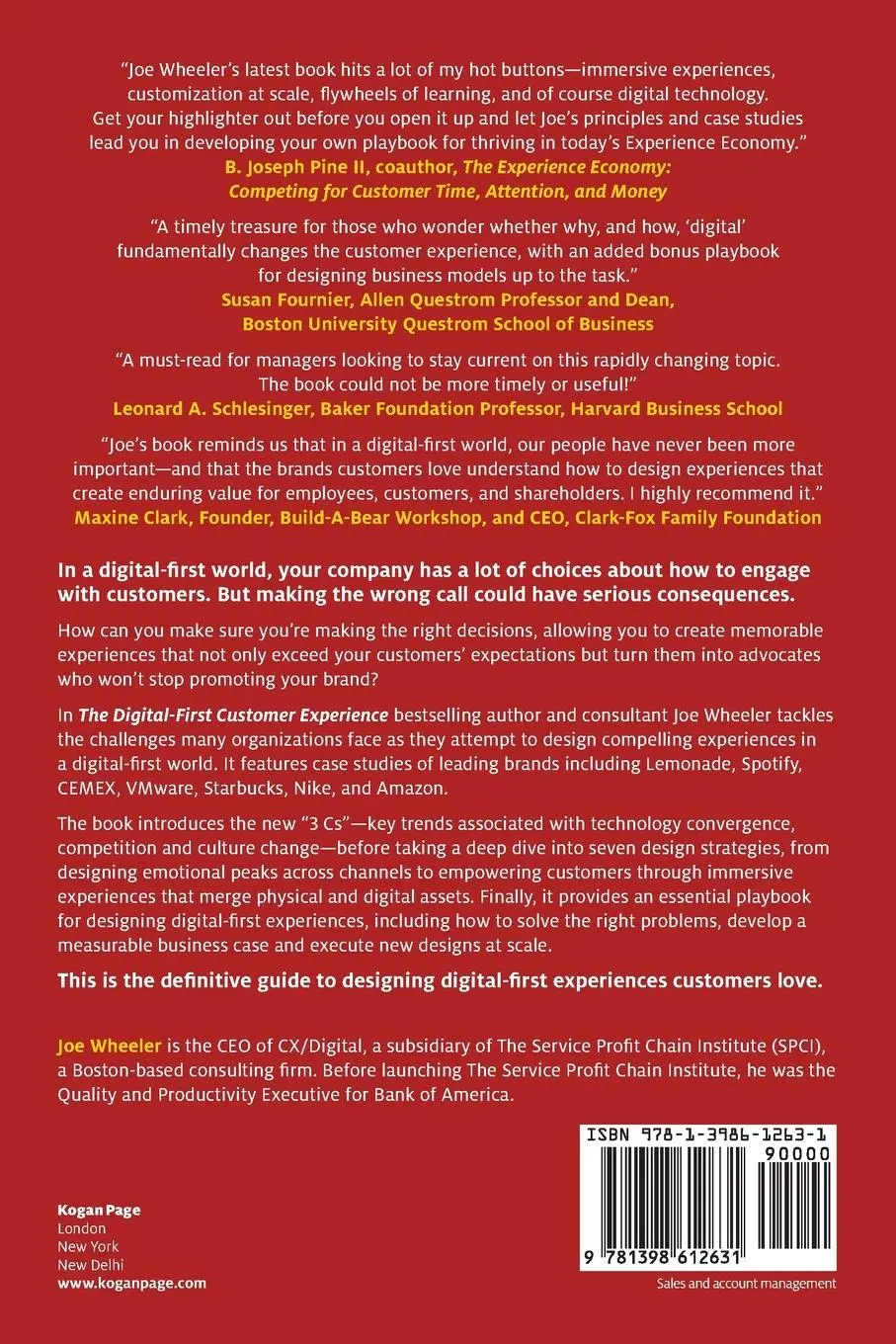Rückseite: 9781398612631 | Digital-First Customer Experience | Joe Wheeler | Taschenbuch | 2023
