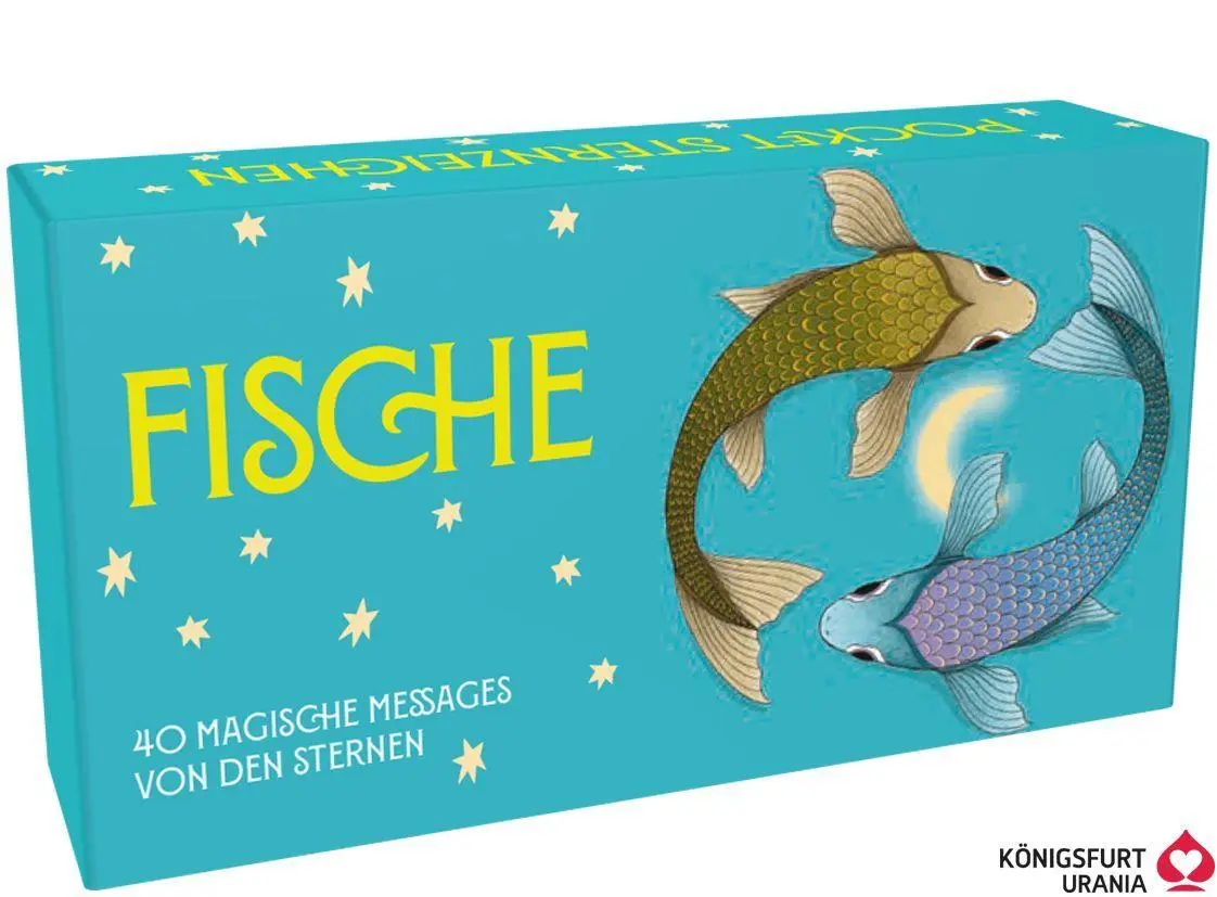 Cover: 4250375102731 | Sternzeichen Fische 40 Karten in Magnetschachtel mit Metallicfolie...