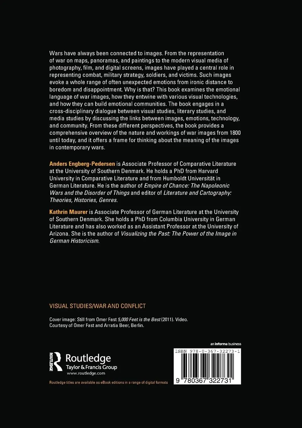Rückseite: 9780367322731 | Visualizing War | Emotions, Technologies, Communities | Taschenbuch