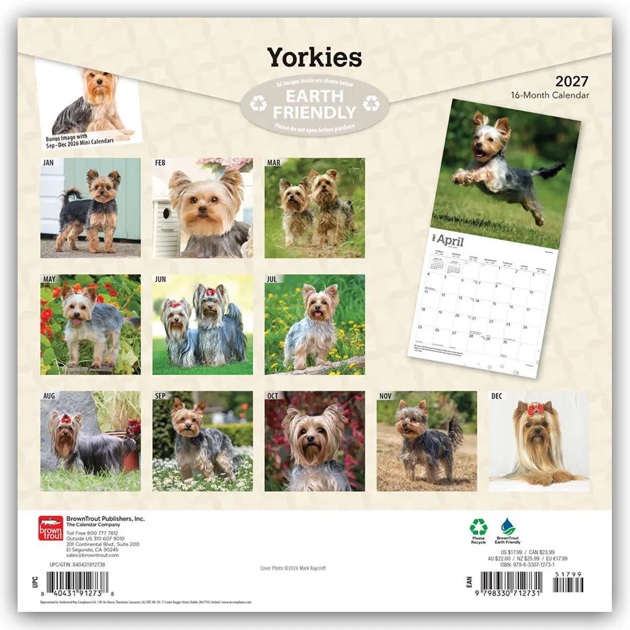 Rückseite: 9798330712731 | Yorkshire Terriers - Yorkshire Terrier - Yorkies 2027 -...