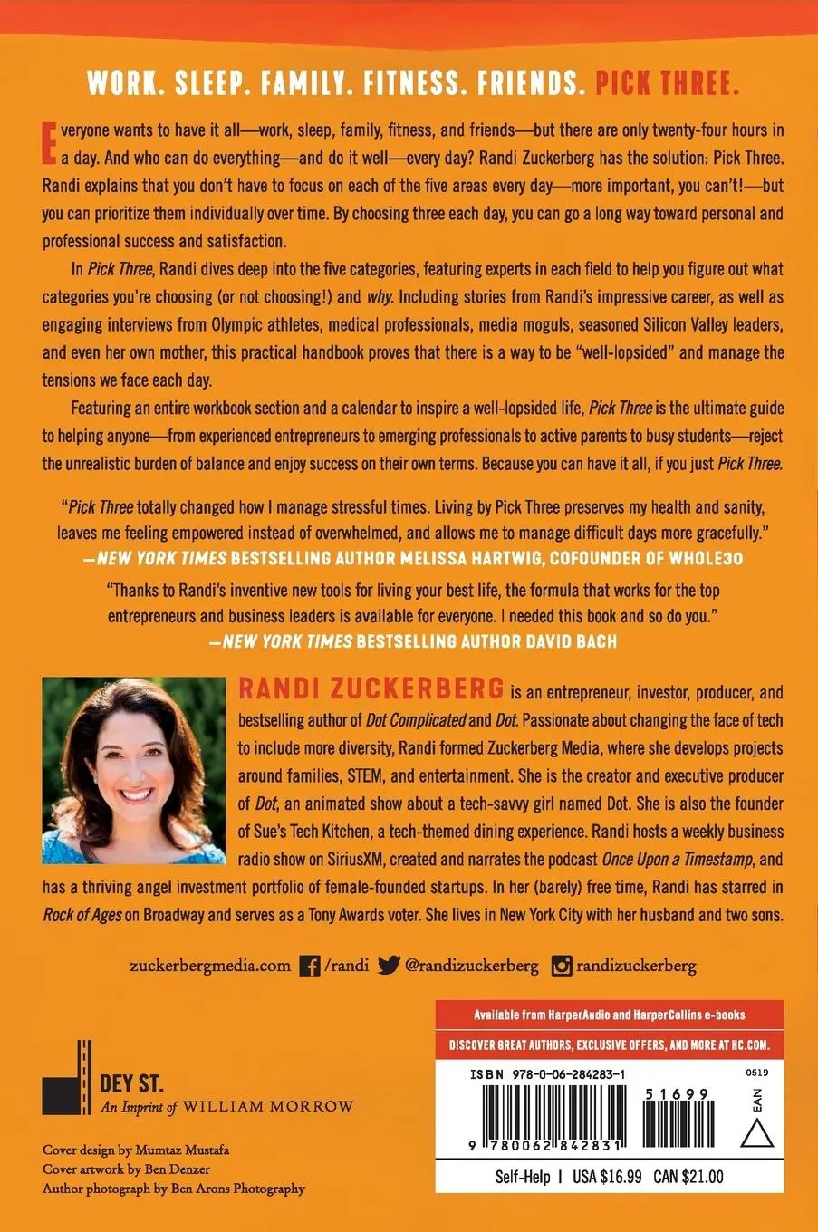 Rückseite: 9780062842831 | Pick Three | Randi Zuckerberg | Taschenbuch | Kartoniert / Broschiert