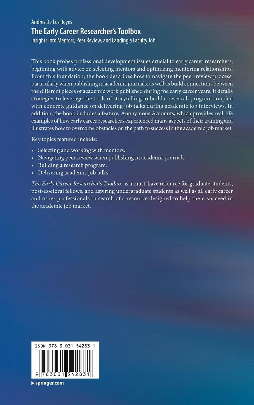 Rückseite: 9783031542831 | The Early Career Researcher's Toolbox | Andres de Los Reyes | Buch