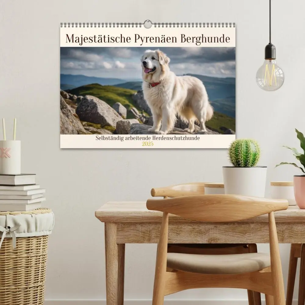 Bild: 9783435942831 | Majestätische Pyrenäen Berghunde (Wandkalender 2025 DIN A3 quer),...