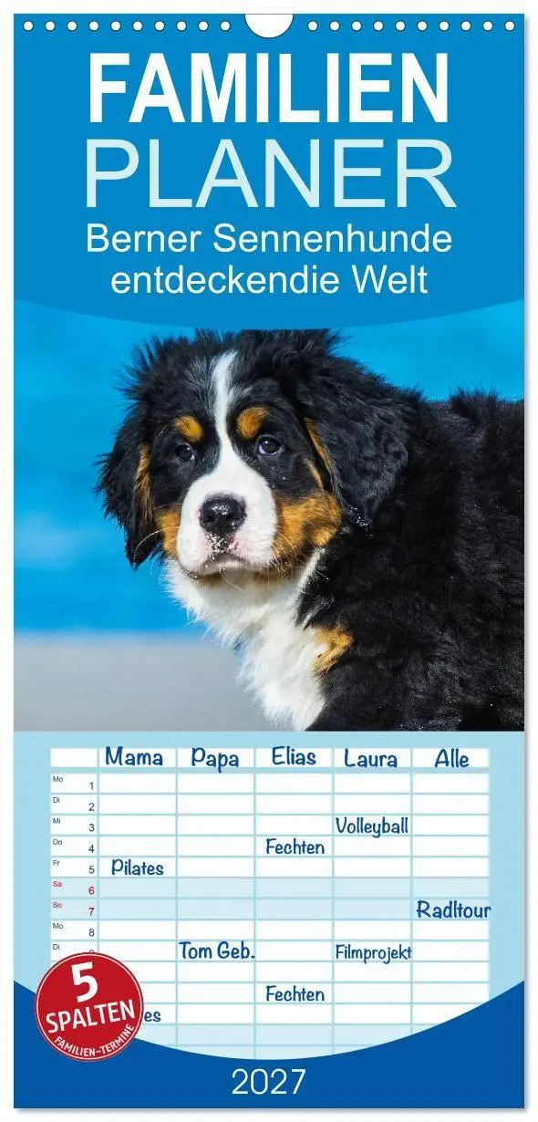 Cover: 9783594342831 | Familienplaner 2027 - Seebärchen entdecken die Welt - Berner...