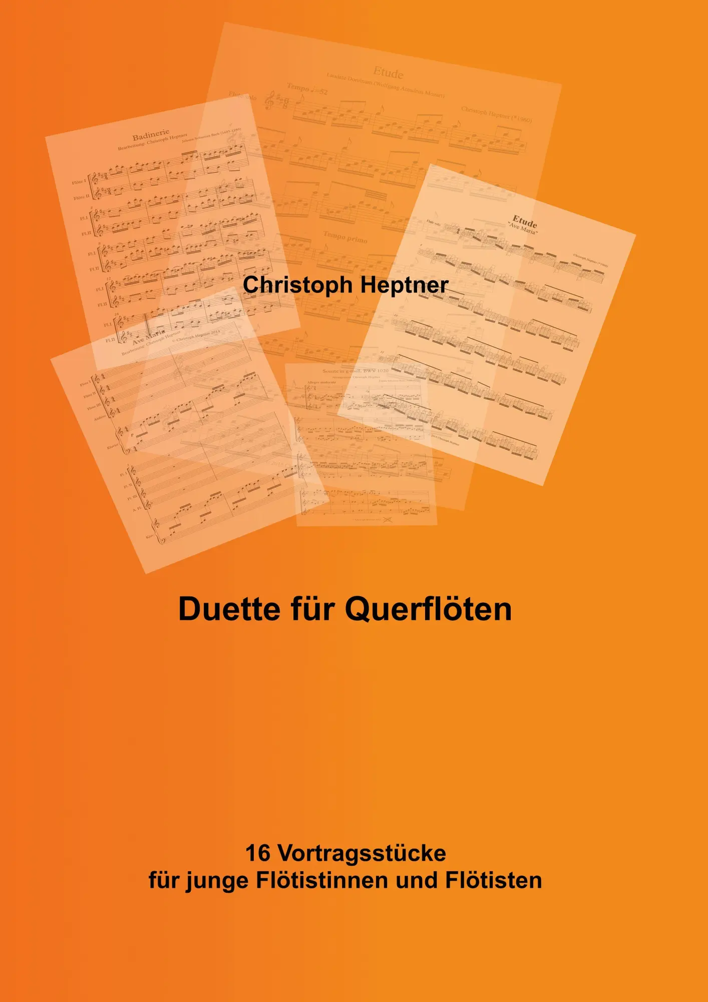 Cover: 9783744822831 | Duette für Querflöten | Christoph Heptner | Taschenbuch | Booklet