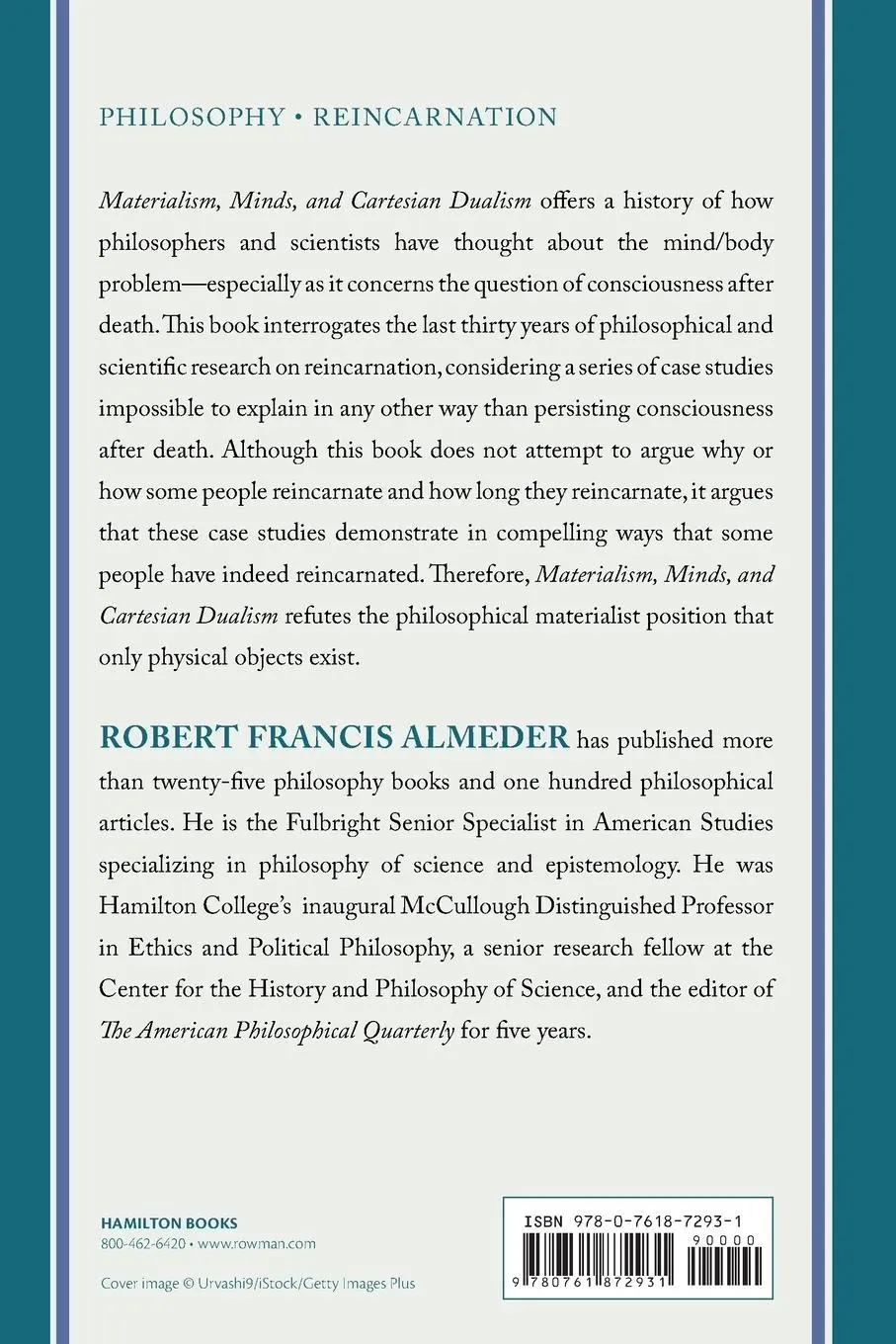 Rückseite: 9780761872931 | Materialism, Minds, and Cartesian Dualism | Robert Francis Almeder