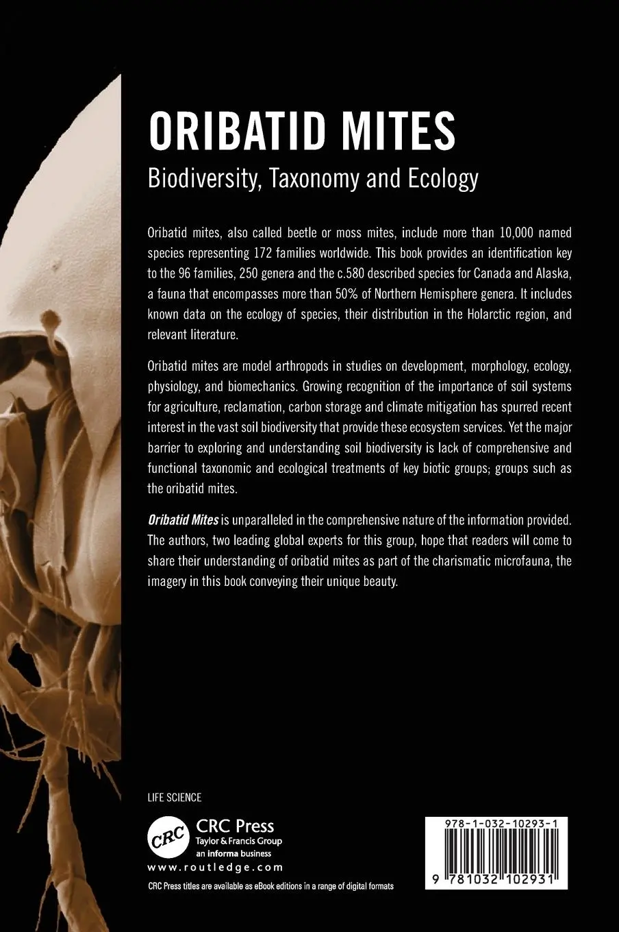 Rückseite: 9781032102931 | Oribatid Mites | Biodiversity, Taxonomy and Ecology | Buch | Englisch