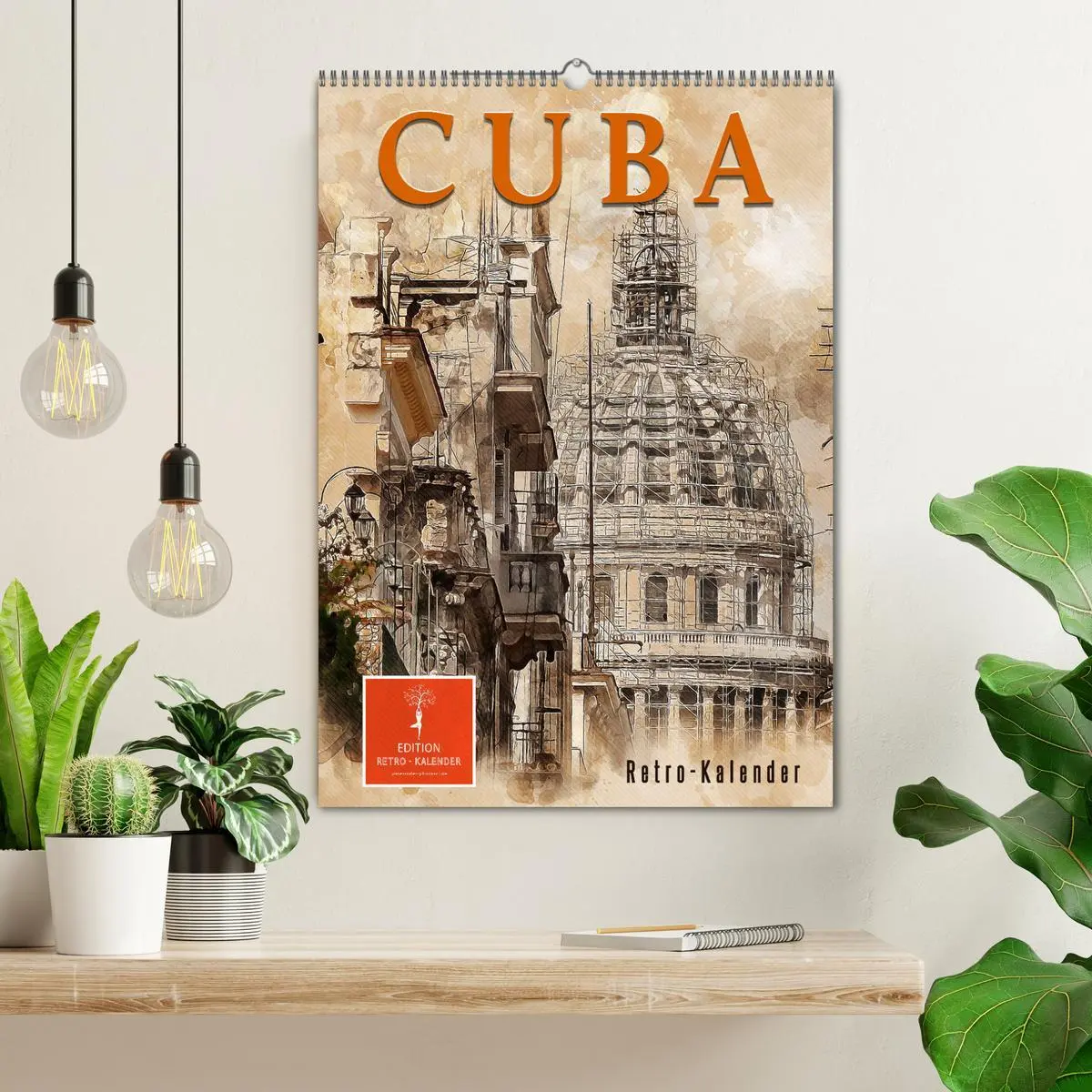 Bild: 9783516352931 | Cuba Retro Kalender (Wandkalender 2026 DIN A2 hoch), CALVENDO...