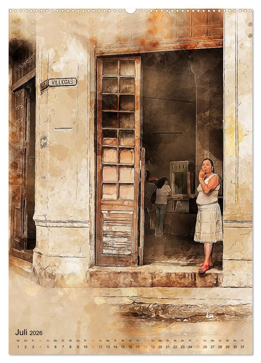 Bild: 9783516352931 | Cuba Retro Kalender (Wandkalender 2026 DIN A2 hoch), CALVENDO...