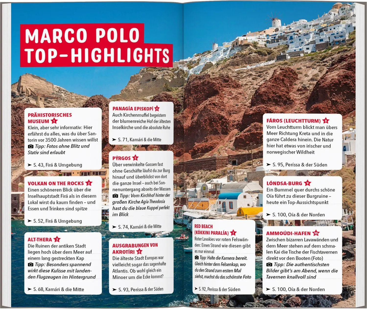 Bild: 9783829742931 | MARCO POLO Reiseführer Santorin | Klio Verigou | Taschenbuch | 136 S.