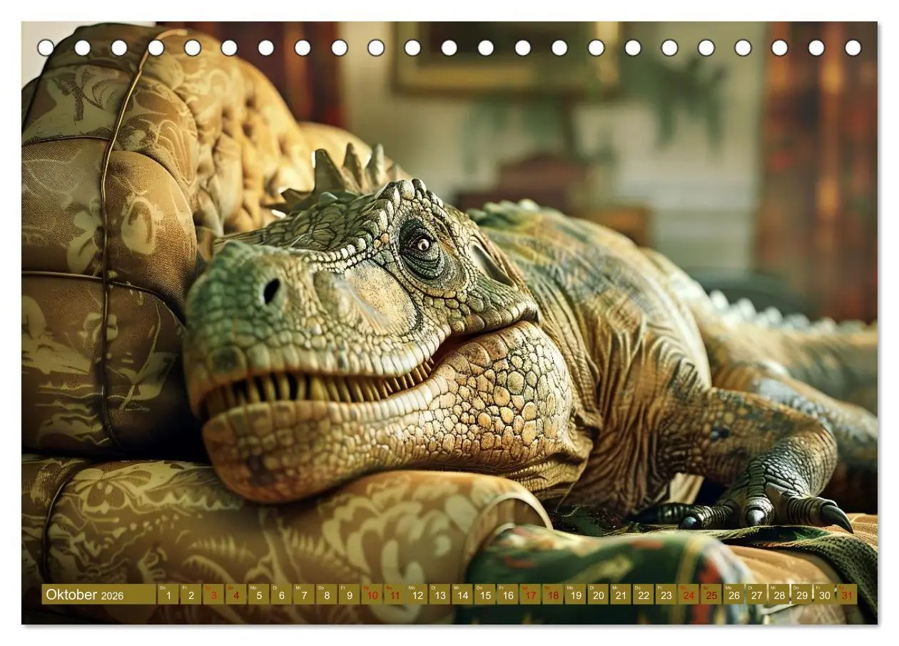 Bild: 9783457393031 | Wie wäre es mit einem Dinosaurier als Haustier? (Tischkalender 2026...