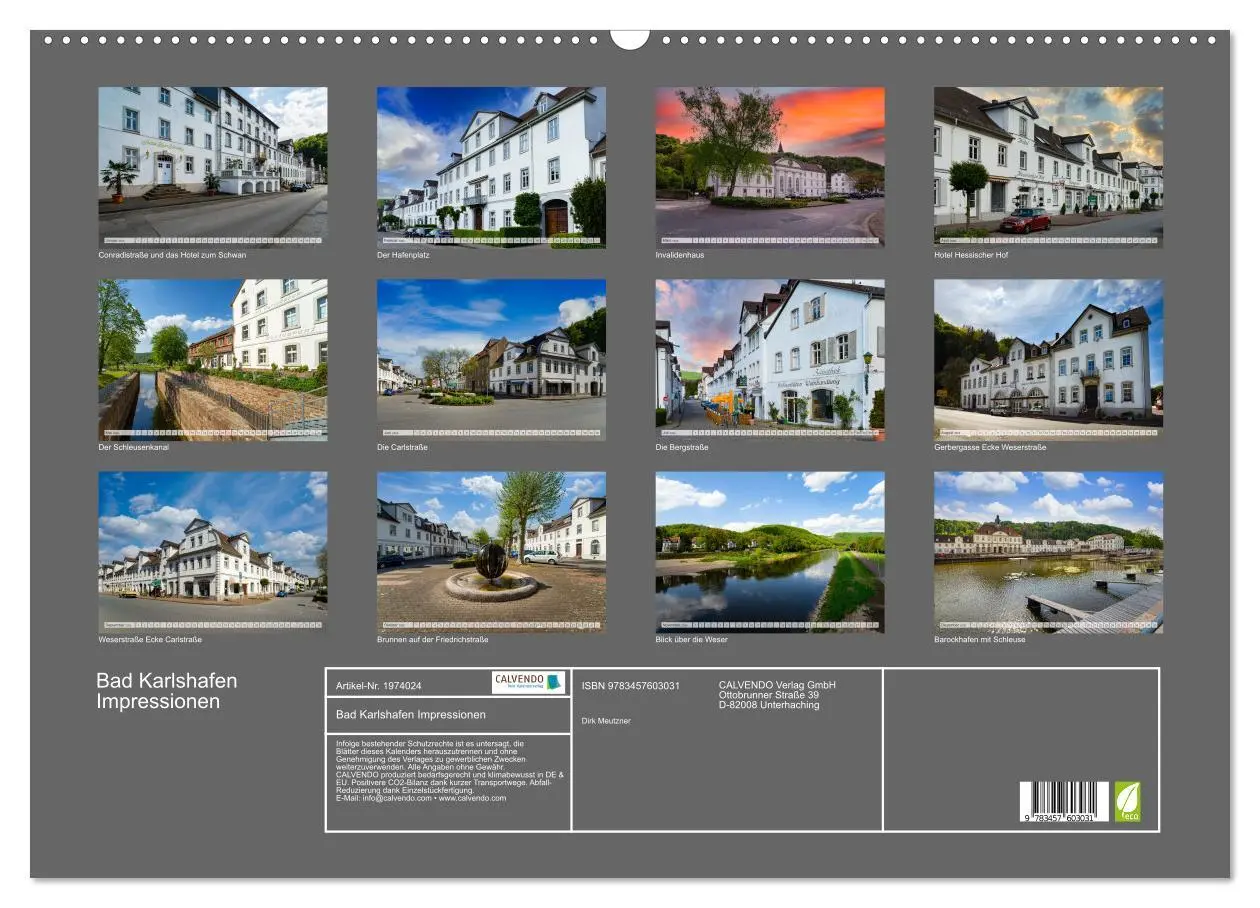 Bild: 9783457603031 | Bad Karlshafen Impressionen (Wandkalender 2026 DIN A2 quer),...