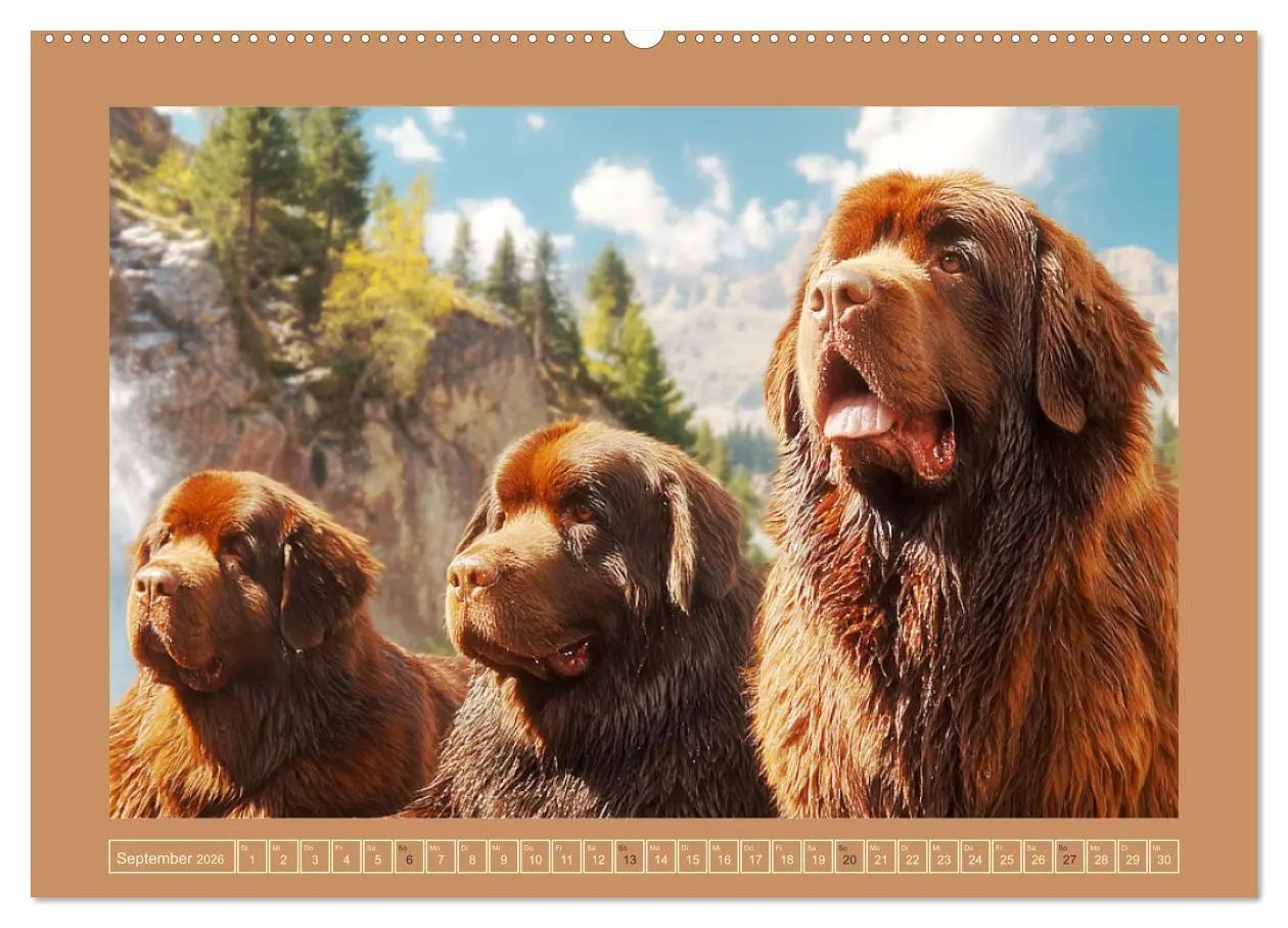Bild: 9783457773031 | Neufundländer. Imposante Riesen mit sanfter Seele (Wandkalender...