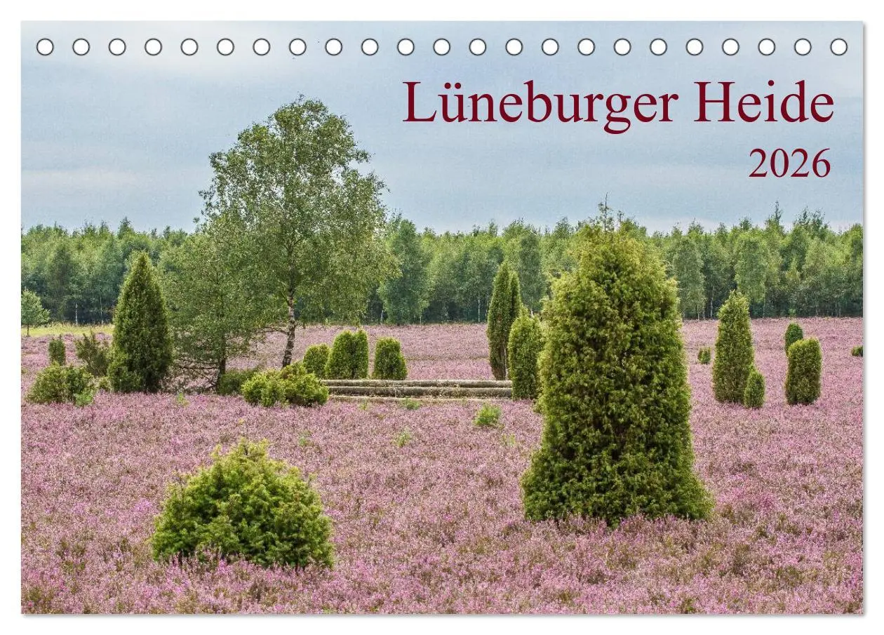 Cover: 9783516173031 | Lüneburger Heide (Tischkalender 2026 DIN A5 quer), CALVENDO...