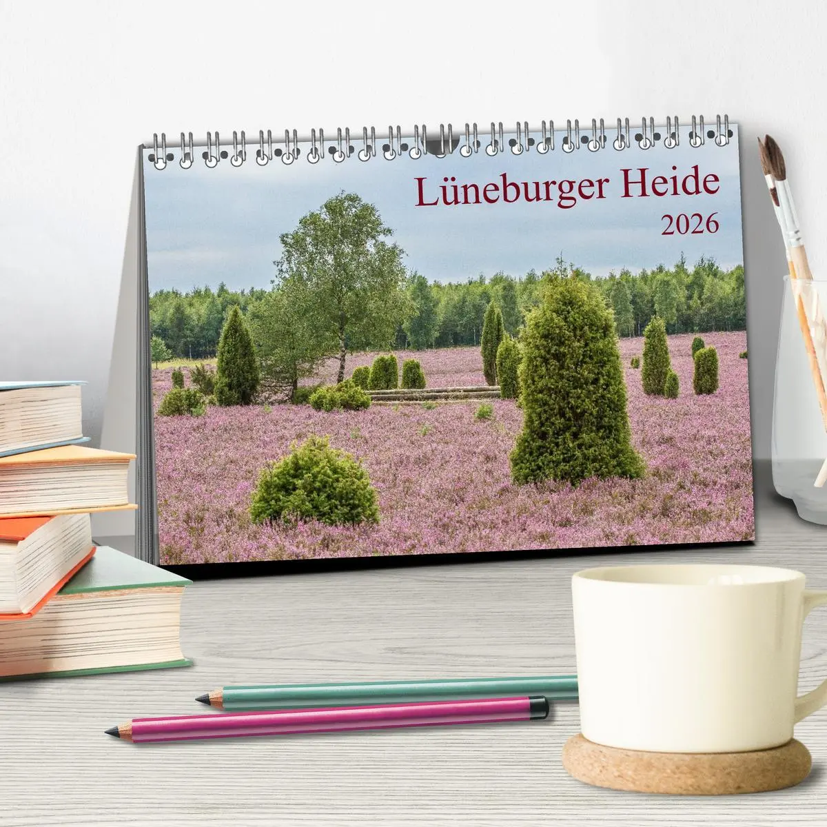 Bild: 9783516173031 | Lüneburger Heide (Tischkalender 2026 DIN A5 quer), CALVENDO...