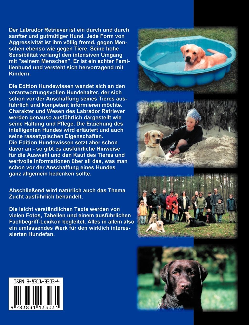 Rückseite: 9783831133031 | Labrador Retriever | Dirk Glebe | Taschenbuch | 124 S. | Deutsch
