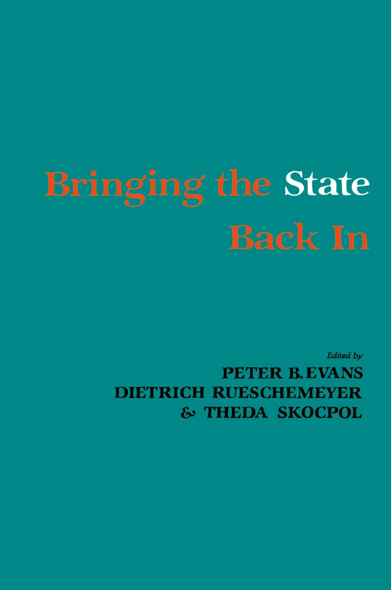 Cover: 9780521313131 | Bringing the State Back In | Peter Evans (u. a.) | Taschenbuch | 2002