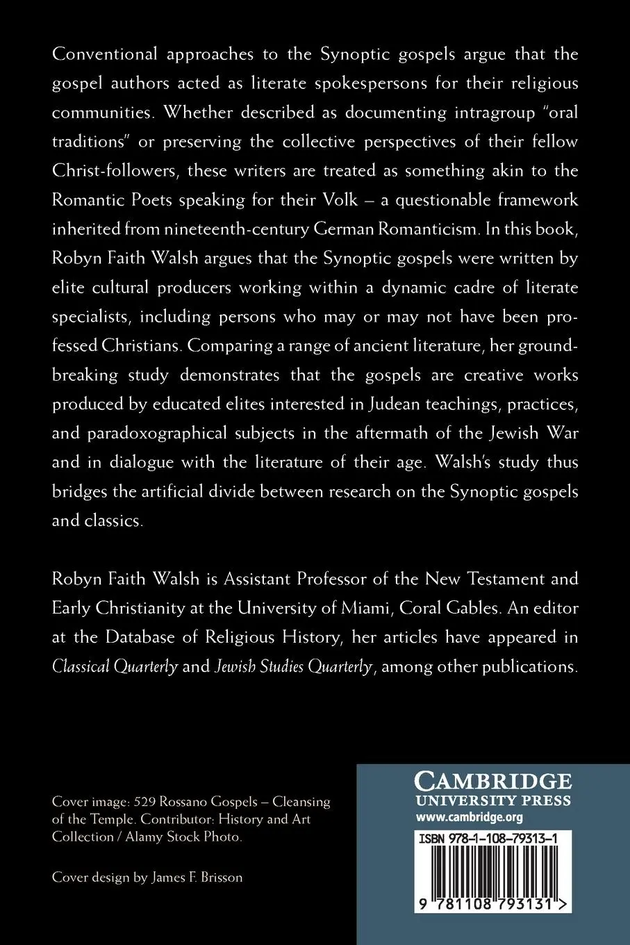 Rückseite: 9781108793131 | The Origins of Early Christian Literature | Robyn Faith Walsh | Buch