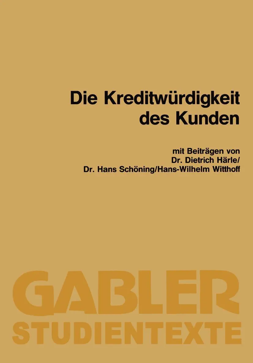 Die Kreditwürdigkeit des Kunden