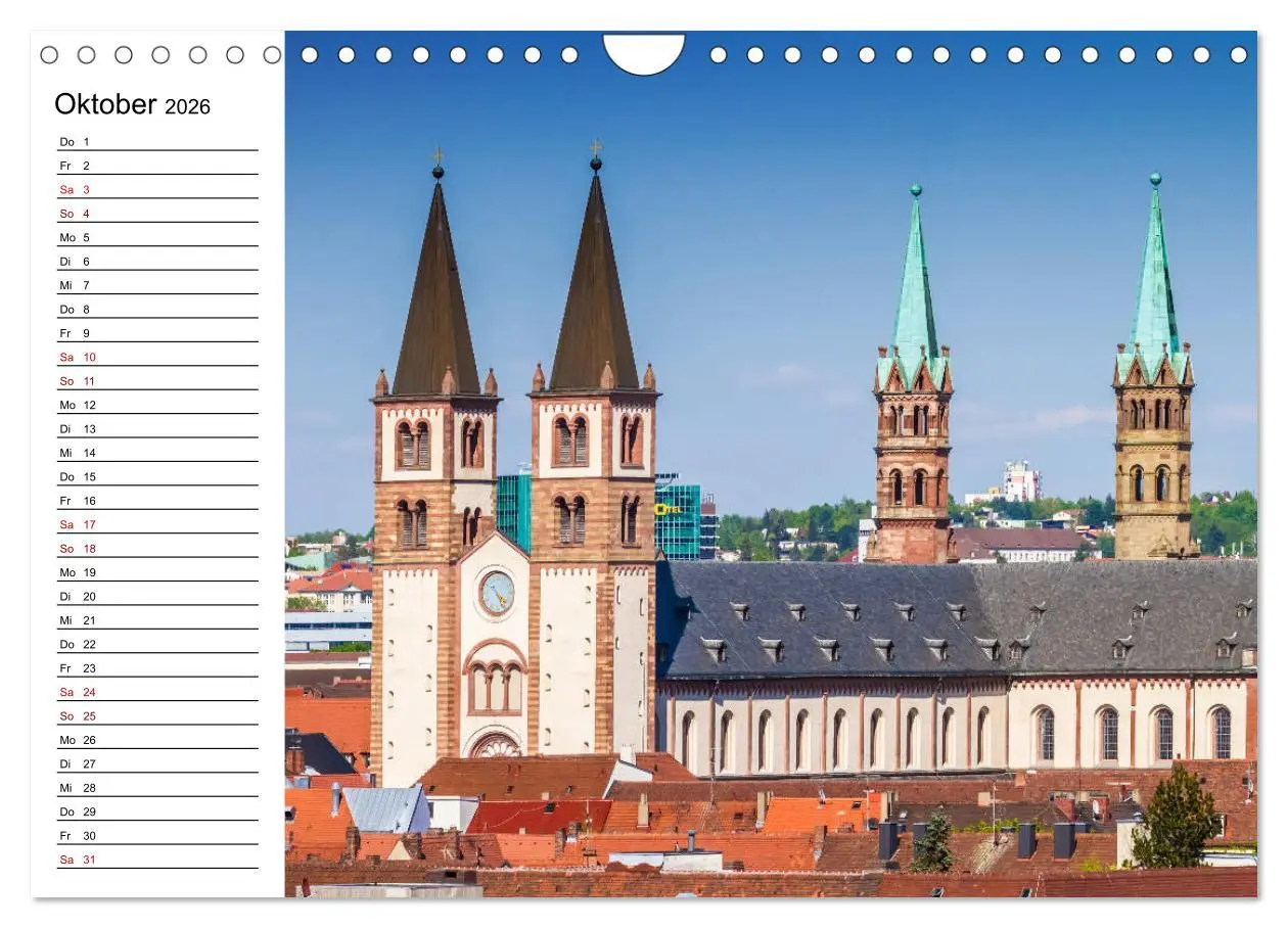 Bild: 9783457903131 | WÜRZBURG Historisches Stadtherz (Wandkalender 2026 DIN A4 quer),...