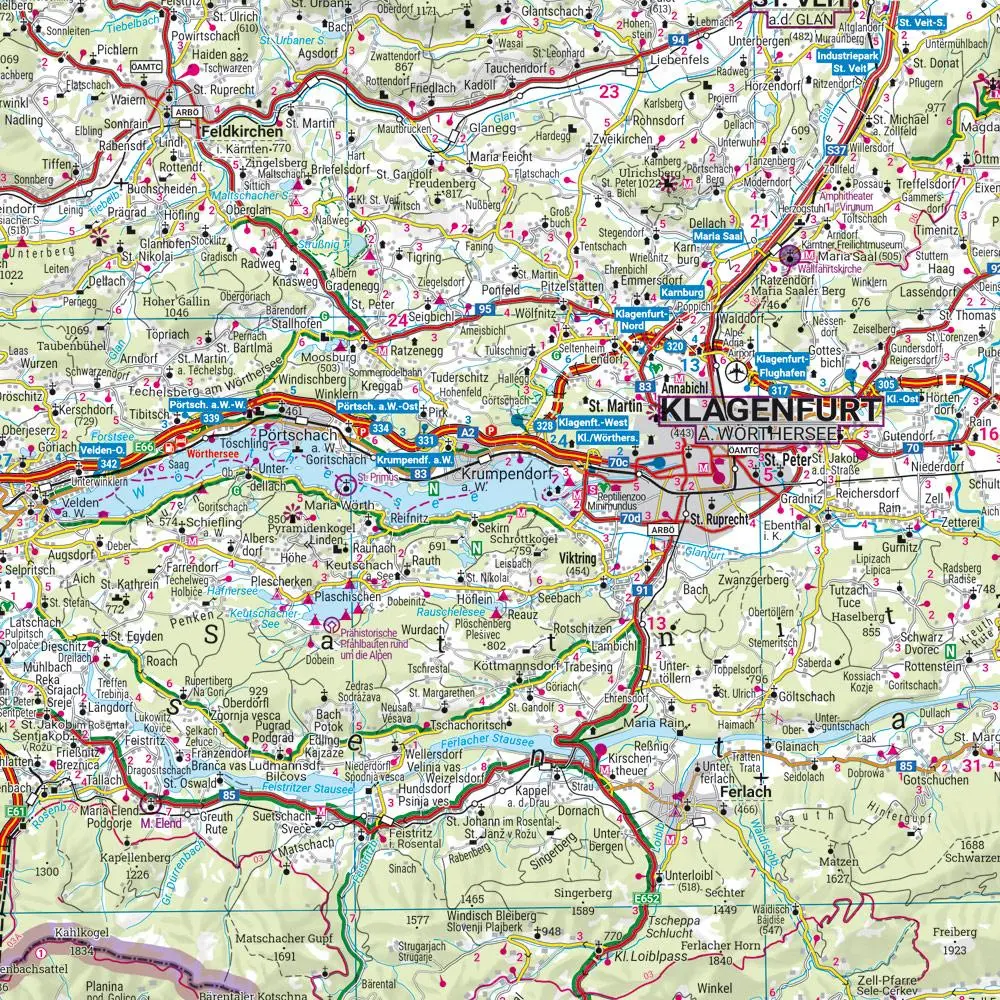 Bild: 9783707923131 | Kärnten - Osttirol, Straßen- und Freizeitkarte 1:200.000, freytag &amp;...