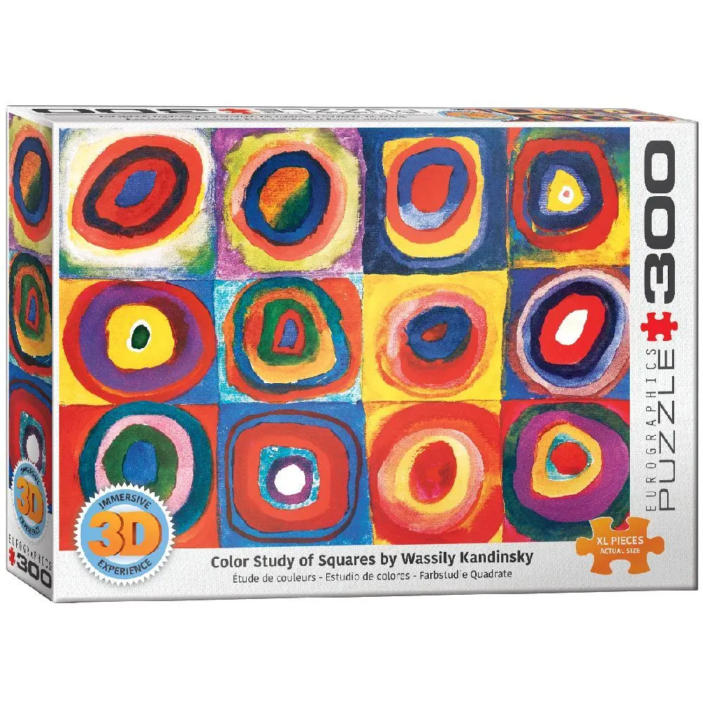 Cover: 628136303231 | 3D - Farbstudie Quadrate von Wassily Kandinsky (Puzzle) | Kandinsky