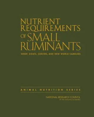 Cover: 9780309473231 | Nutrient Requirements of Small Ruminants | Council (u. a.) | Buch