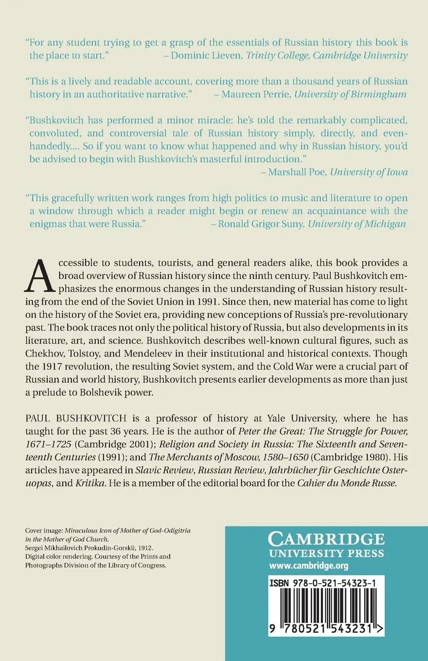 Rückseite: 9780521543231 | A Concise History of Russia | Paul Bushkovitch | Taschenbuch | 2013