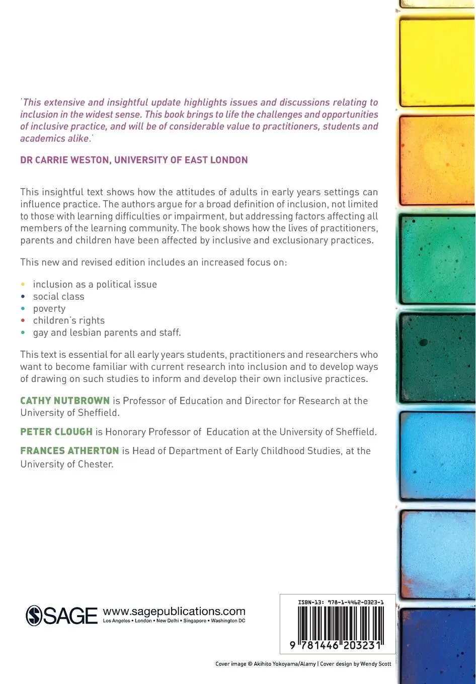 Rückseite: 9781446203231 | Inclusion in the Early Years | Cathy Nutbrown (u. a.) | Taschenbuch