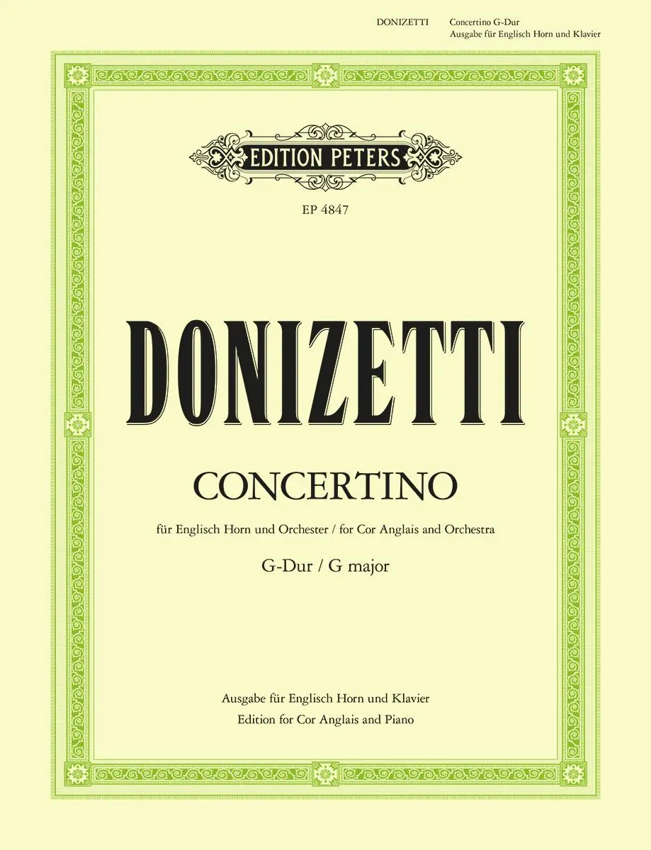 Cover: 9790014033231 | English Horn Concertino in G | Gaetano Donizetti | Taschenbuch | Buch