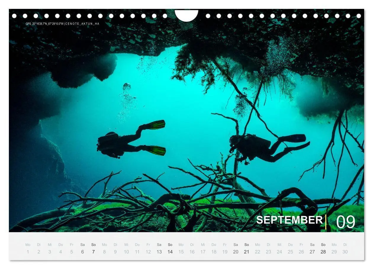 Bild: 9783435103331 | Cenoten Tauchen (Wandkalender 2025 DIN A4 quer), CALVENDO...