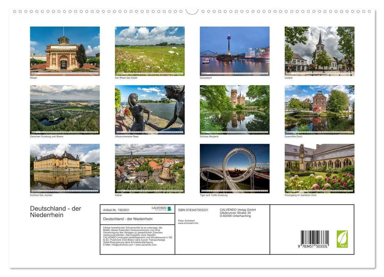 Bild: 9783457503331 | Deutschland - der Niederrhein (hochwertiger Premium Wandkalender...