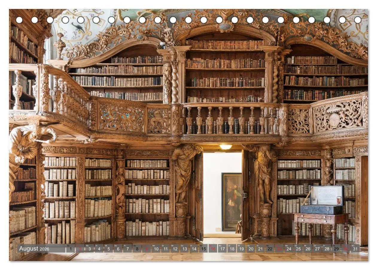Bild: 9783457743331 | Kloster Waldsassen Stiftsbibliothek (Tischkalender 2026 DIN A5...