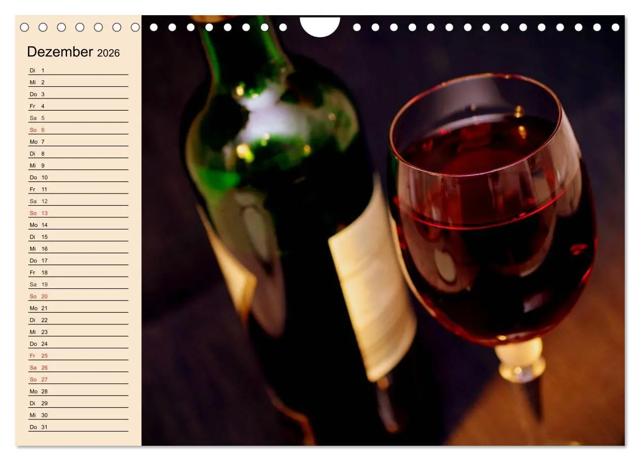 Bild: 9783457983331 | Weinanbau. Von der Traube zum Wein (Wandkalender 2026 DIN A4 quer),...