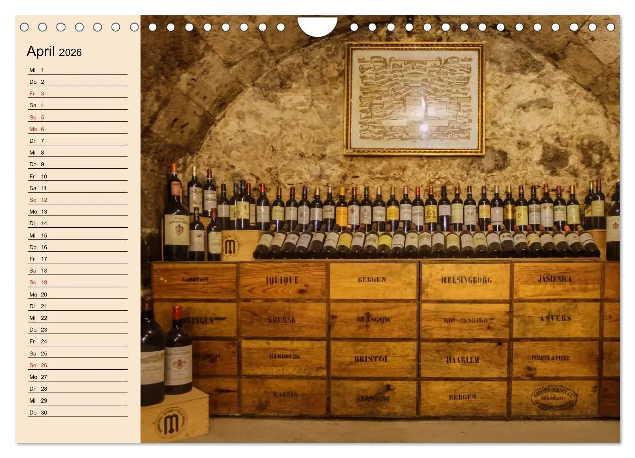 Bild: 9783457983331 | Weinanbau. Von der Traube zum Wein (Wandkalender 2026 DIN A4 quer),...